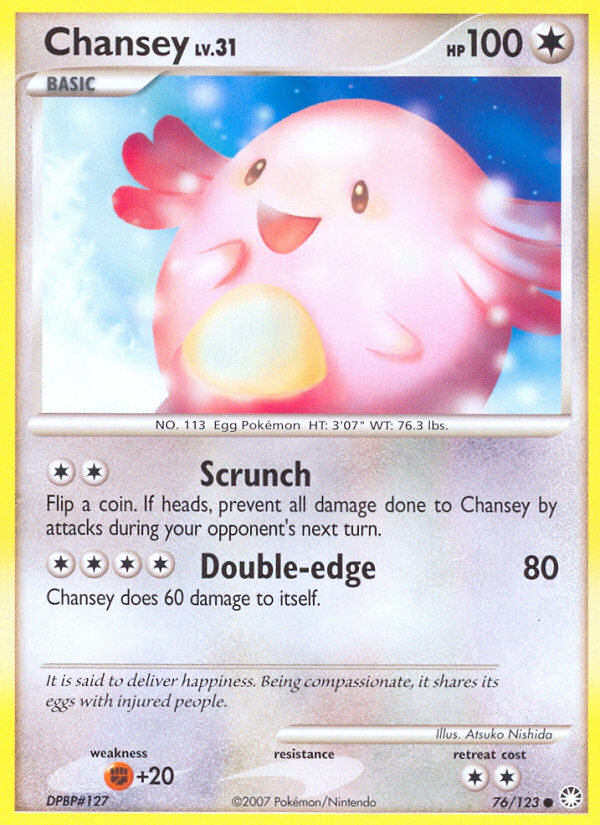 Chansey (76/123) [Diamond & Pearl: Mysterious Treasures] - The Mythic Store | 24h Order Processing