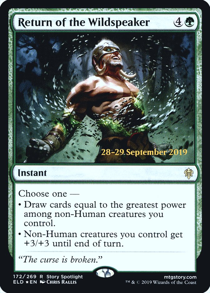 Return of the Wildspeaker [Throne of Eldraine Prerelease Promos] - The Mythic Store | 24h Order Processing