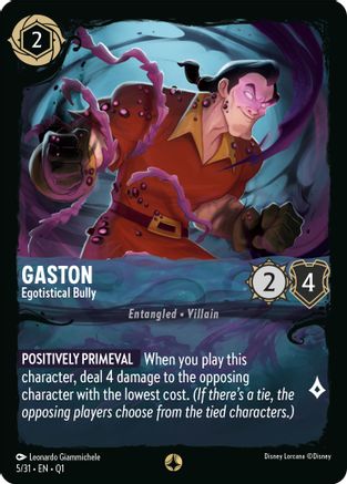 Gaston - Egotistical Bully (5/31) [Illumineer's Quest: Deep Trouble] - The Mythic Store | 24h Order Processing