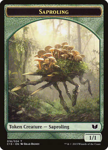 Saproling // Spider Double-Sided Token [Commander 2015 Tokens] - The Mythic Store | 24h Order Processing