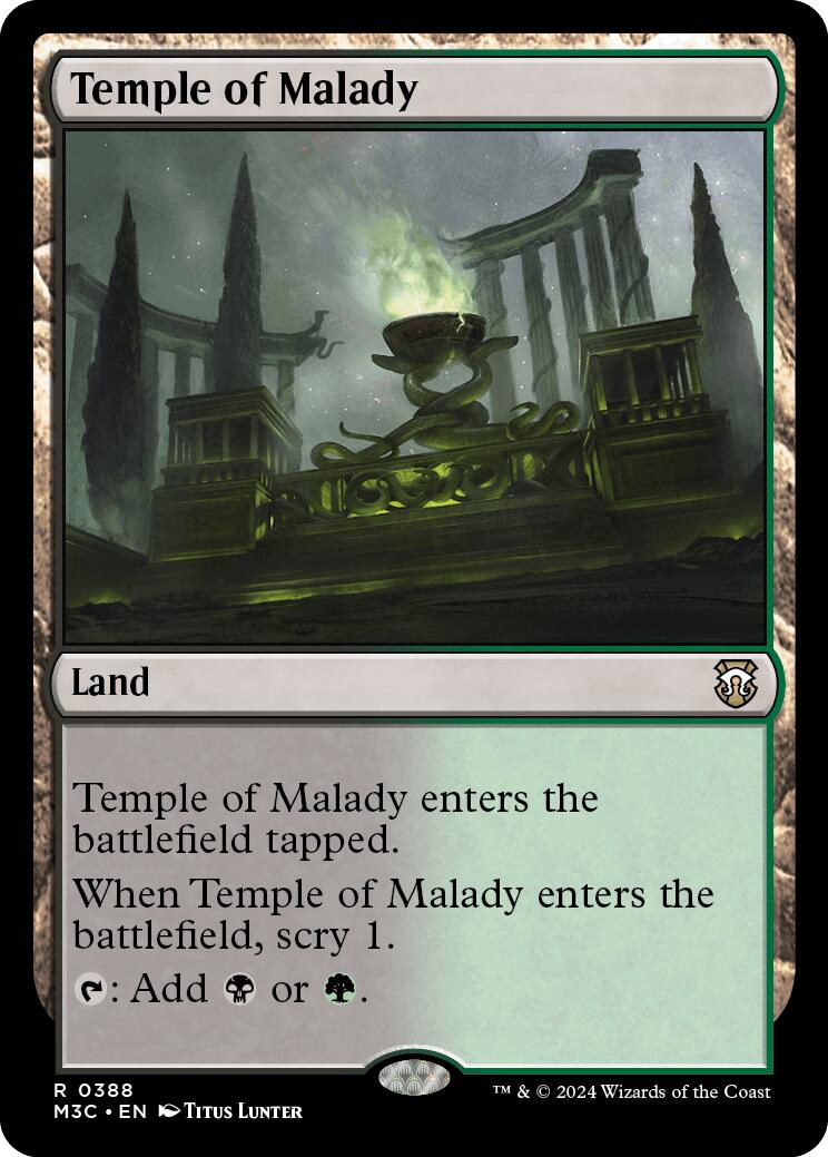 Temple of Malady [Modern Horizons 3 Commander] - The Mythic Store | 24h Order Processing