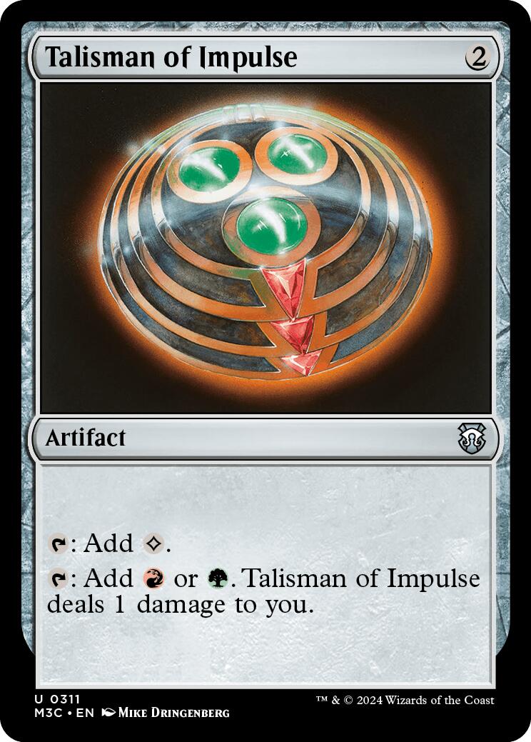 Talisman of Impulse [Modern Horizons 3 Commander] - The Mythic Store | 24h Order Processing