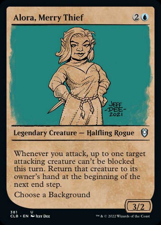 Alora, Merry Thief (Showcase) [Commander Legends: Battle for Baldur's Gate] - The Mythic Store | 24h Order Processing