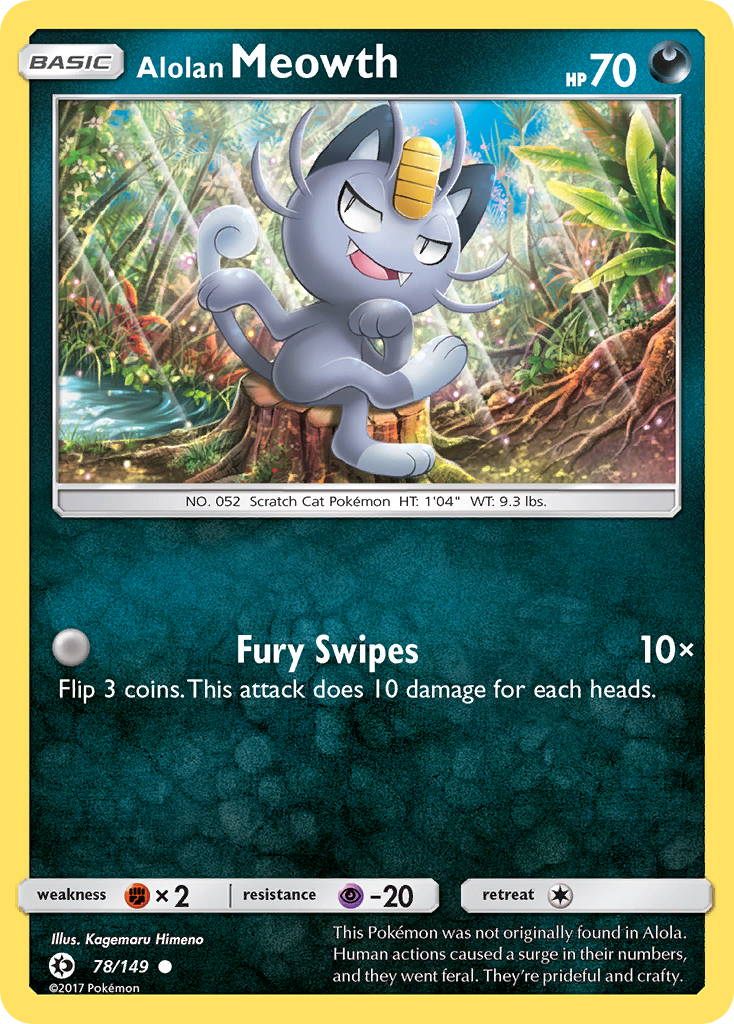 Alolan Meowth (78/149) [Sun & Moon: Base Set] - The Mythic Store | 24h Order Processing