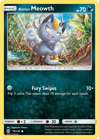 Alolan Meowth (78/149) [Sun & Moon: Base Set] - The Mythic Store | 24h Order Processing