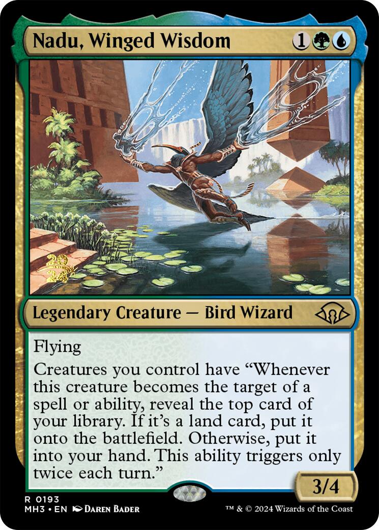 Nadu, Winged Wisdom [Modern Horizons 3 Prerelease Promos] - The Mythic Store | 24h Order Processing