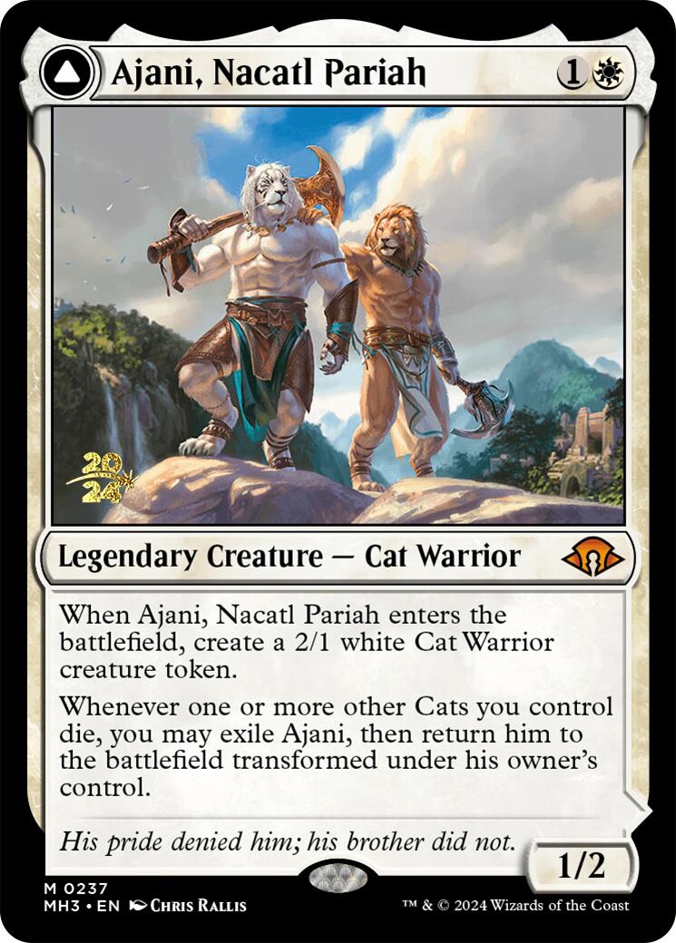 Ajani, Nacatl Pariah [Modern Horizons 3 Prerelease Promos] - The Mythic Store | 24h Order Processing