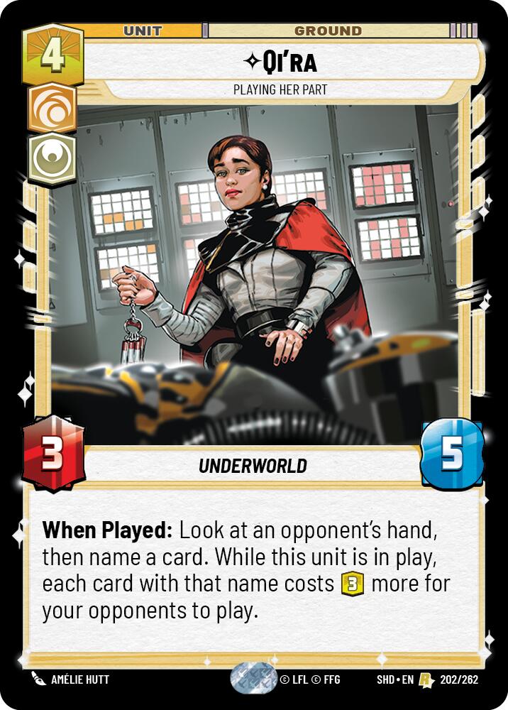 Qi'ra - Playing Her Part (202/262) [Shadows of the Galaxy] - The Mythic Store | 24h Order Processing