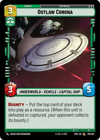 Outlaw Corona (116/262) (116/262) [Shadows of the Galaxy] - The Mythic Store | 24h Order Processing