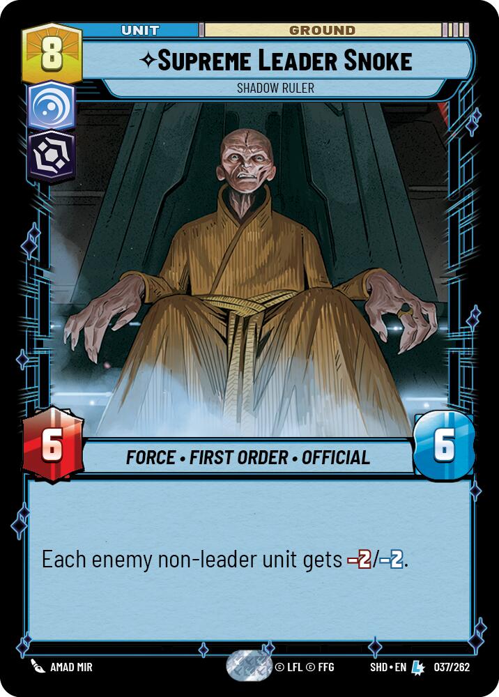 Supreme Leader Snoke - Shadow Ruler (037/262) [Shadows of the Galaxy] - The Mythic Store | 24h Order Processing