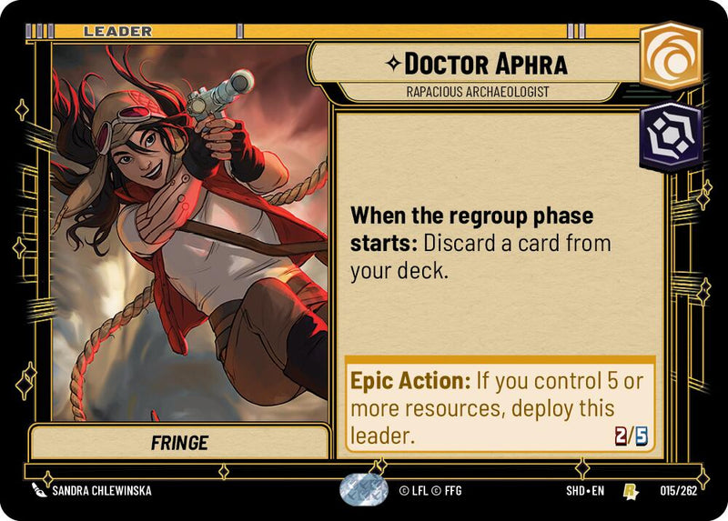 Doctor Aphra - Rapacious Archaeologist (015/262) [Shadows of the Galaxy] - The Mythic Store | 24h Order Processing