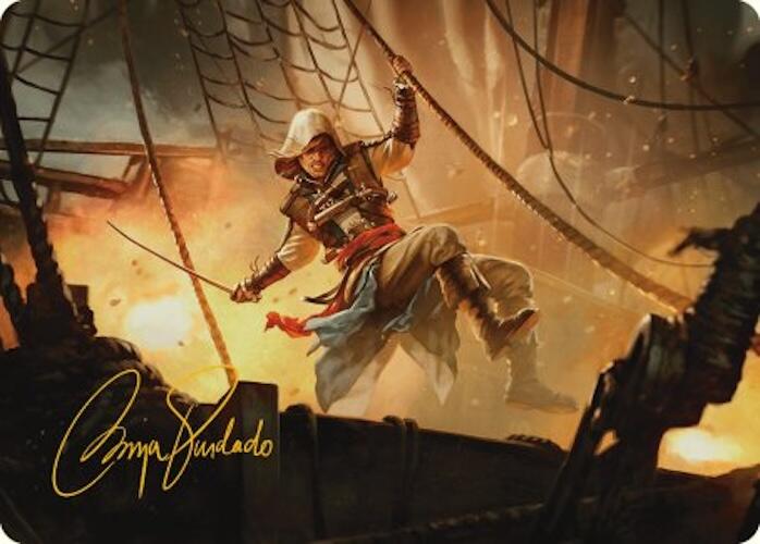 Edward Kenway Art Card (Gold-Stamped Signature) [Assassin's Creed Art Series] - The Mythic Store | 24h Order Processing