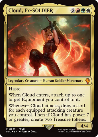 Cloud, Ex-SOLDIER (Surge Foil) [FINAL FANTASY Commander] - The Mythic Store | 24h Order Processing