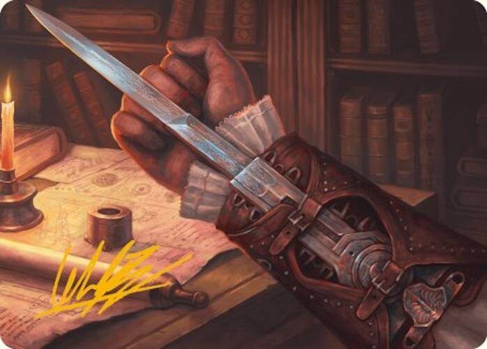 Hidden Blade Art Card (Gold-Stamped Signature) [Assassin's Creed Art Series] - The Mythic Store | 24h Order Processing