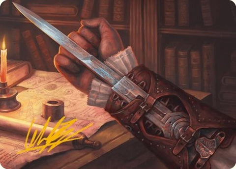 Hidden Blade Art Card (Gold-Stamped Signature) [Assassin's Creed Art Series] - The Mythic Store | 24h Order Processing