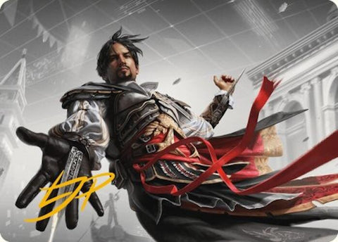 Ezio Auditore da Firenze Art Card (Gold-Stamped Signature) [Assassin's Creed Art Series] - The Mythic Store | 24h Order Processing