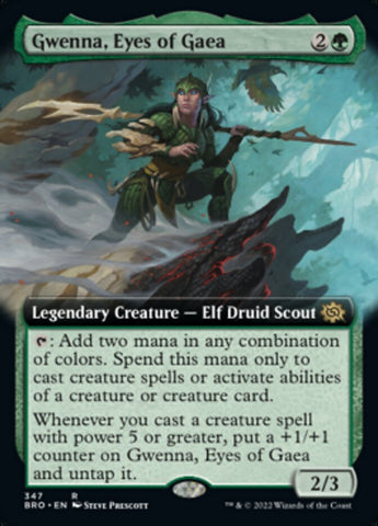 Gwenna, Eyes of Gaea (Extended Art) [The Brothers' War] - The Mythic Store | 24h Order Processing