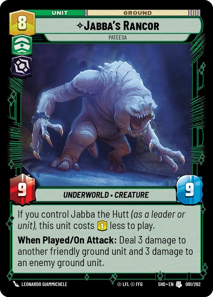 Jabba's Rancor - Pateesa (091/262) [Shadows of the Galaxy] - The Mythic Store | 24h Order Processing