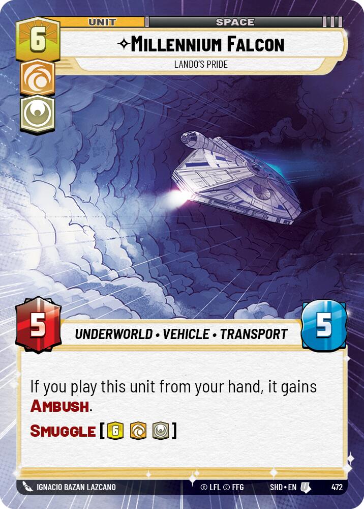 Millennium Falcon - Lando's Pride (Hyperspace) (472) [Shadows of the Galaxy] - The Mythic Store | 24h Order Processing