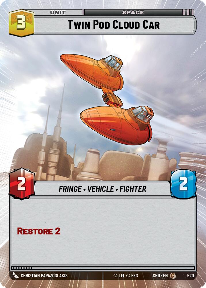 Twin Pod Cloud Car (520) (Hyperspace) (520) [Shadows of the Galaxy] - The Mythic Store | 24h Order Processing