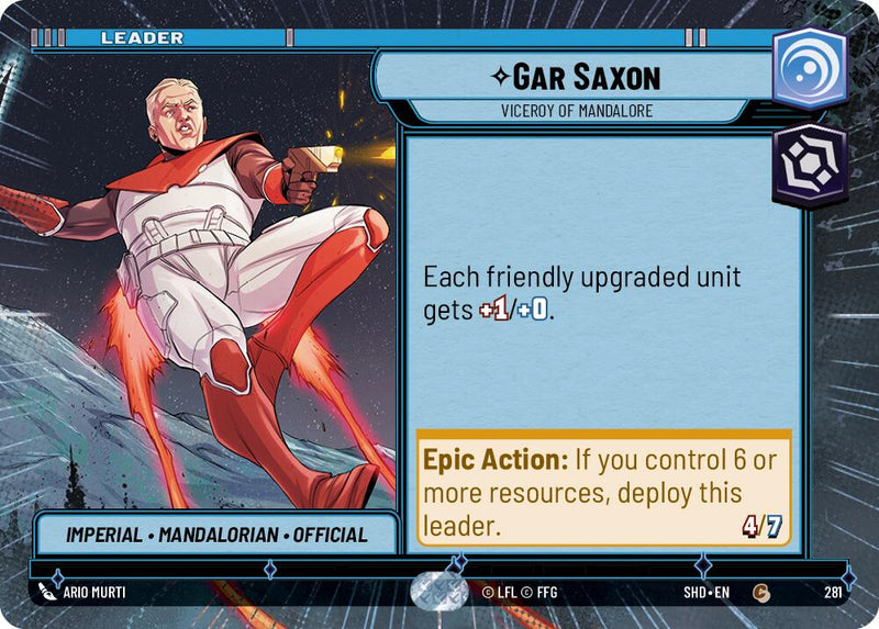 Gar Saxon - Viceroy of Mandalore (Hyperspace) (281) [Shadows of the Galaxy] - The Mythic Store | 24h Order Processing