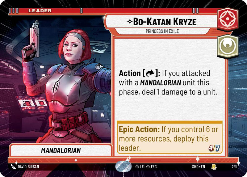 Bo-Katan Kryze - Princess in Exile (Hyperspace) (291) [Shadows of the Galaxy] - The Mythic Store | 24h Order Processing