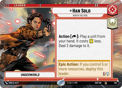 Han Solo - Worth the Risk (292) (Hyperspace) (292) [Shadows of the Galaxy] - The Mythic Store | 24h Order Processing