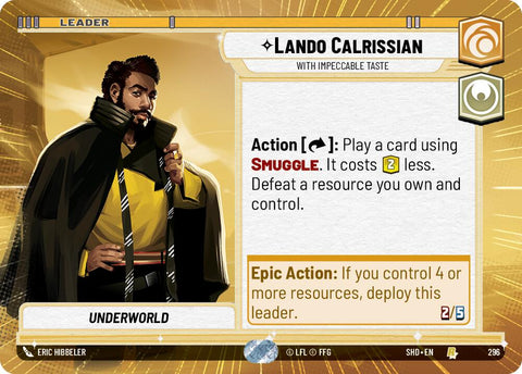 Lando Calrissian - With Impeccable Taste (296) (Hyperspace) (296) [Shadows of the Galaxy] - The Mythic Store | 24h Order Processing