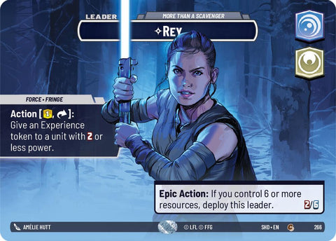 Rey - More Than a Scavenger (266) (Showcase) (266) [Shadows of the Galaxy] - The Mythic Store | 24h Order Processing