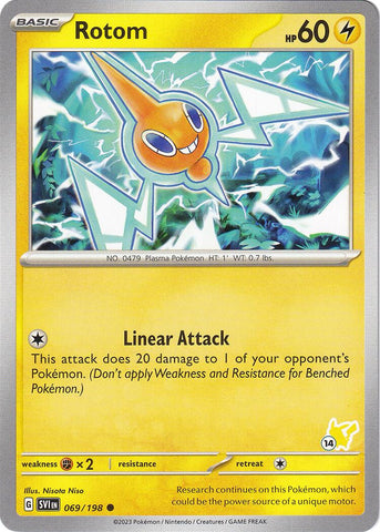 Rotom (069/198) (Pikachu Stamp #14) [Battle Academy 2024] - The Mythic Store | 24h Order Processing