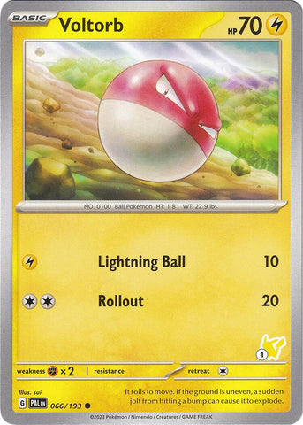 Voltorb (066/193) (Pikachu Stamp #1) [Battle Academy 2024] - The Mythic Store | 24h Order Processing