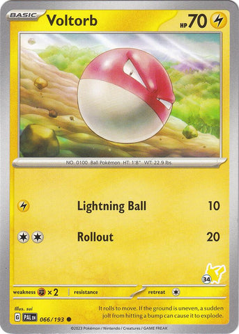 Voltorb (066/193) (Pikachu Stamp #34) [Battle Academy 2024] - The Mythic Store | 24h Order Processing