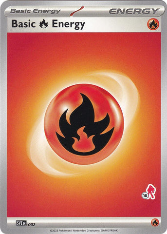 Basic Fire Energy (002) (Armarouge Stamp #16) [Battle Academy 2024] - The Mythic Store | 24h Order Processing