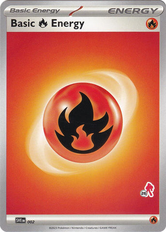 Basic Fire Energy (002) (Armarouge Stamp #26) [Battle Academy 2024] - The Mythic Store | 24h Order Processing