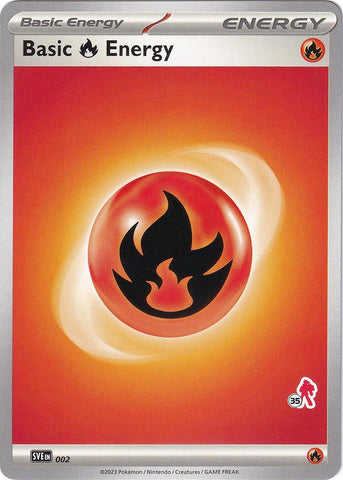 Basic Fire Energy (002) (Armarouge Stamp #35) [Battle Academy 2024] - The Mythic Store | 24h Order Processing