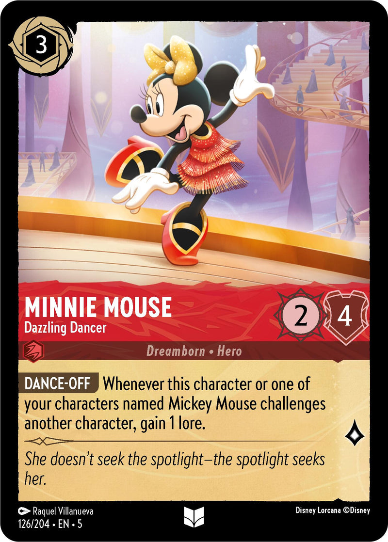 Minnie Mouse - Dazzling Dancer (126/204) [Shimmering Skies] - The Mythic Store | 24h Order Processing