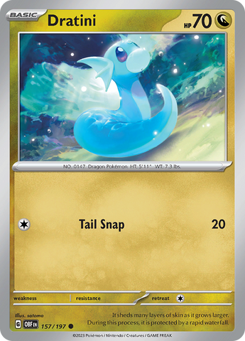 Dratini (157/197) [Scarlet & Violet: Obsidian Flames] - The Mythic Store | 24h Order Processing