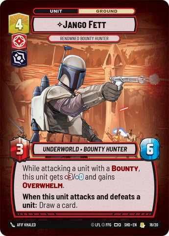 Jango Fett - Renowned Bounty Hunter (18/20) (18/20) [Shadows of the Galaxy: Weekly Play] - The Mythic Store | 24h Order Processing