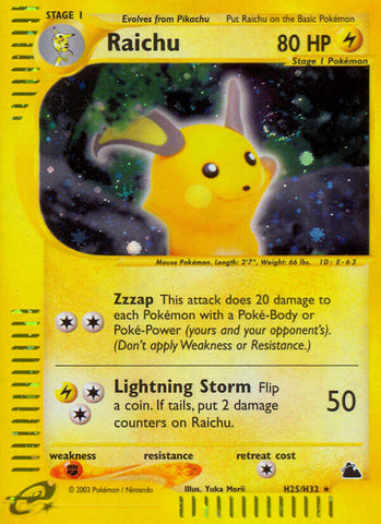 Raichu (H25/H32) [Skyridge] - The Mythic Store | 24h Order Processing