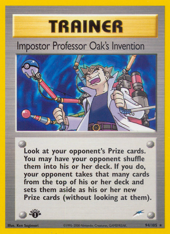 Impostor Professor Oak's Invention (94/105) [Neo Destiny 1st Edition] - The Mythic Store | 24h Order Processing