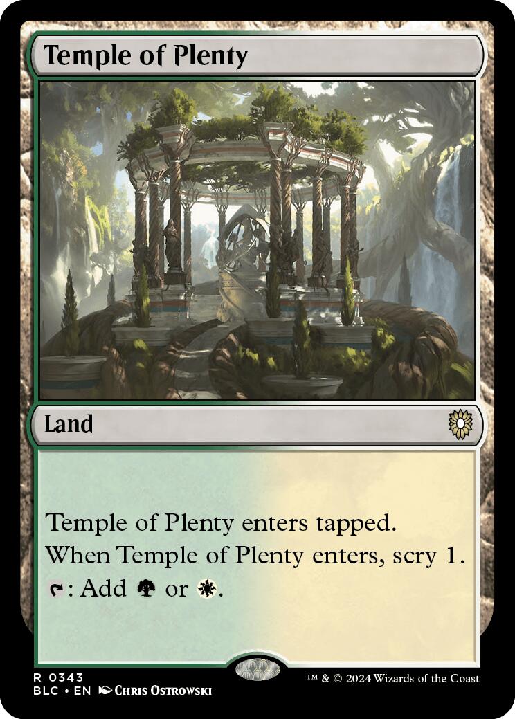 Temple of Plenty [Bloomburrow Commander] - The Mythic Store | 24h Order Processing