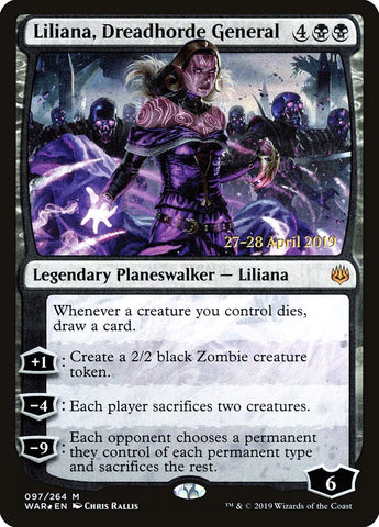 Liliana, Dreadhorde General [War of the Spark Prerelease Promos] - The Mythic Store | 24h Order Processing