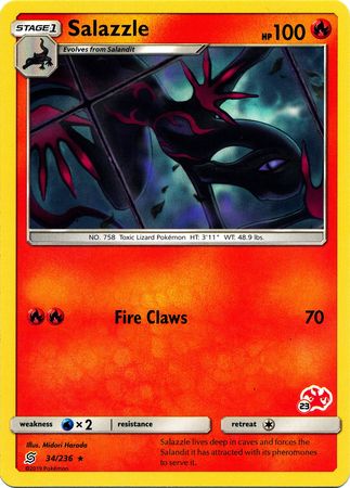 Salazzle (34/236) (Charizard Stamp #23) [Battle Academy 2020] - The Mythic Store | 24h Order Processing