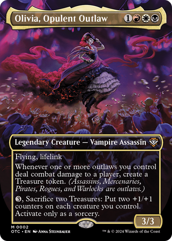 Olivia, Opulent Outlaw (Borderless) [Outlaws of Thunder Junction Commander] - The Mythic Store | 24h Order Processing