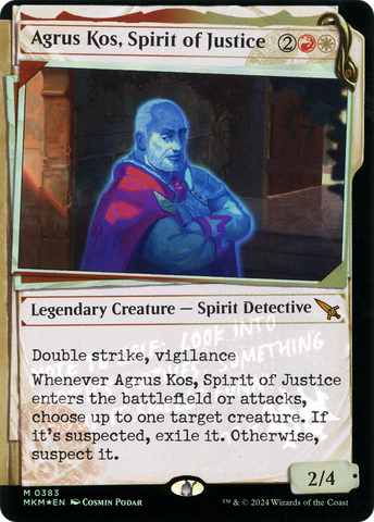 Agrus Kos, Spirit of Justice (Showcase) (Invisible Ink) [Murders at Karlov Manor] - The Mythic Store | 24h Order Processing