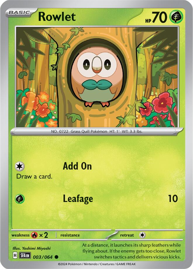 Rowlet (003/064) [Scarlet & Violet: Shrouded Fable] - The Mythic Store | 24h Order Processing