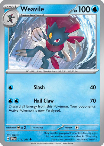 Weavile (014/064) [Scarlet & Violet: Shrouded Fable] - The Mythic Store | 24h Order Processing