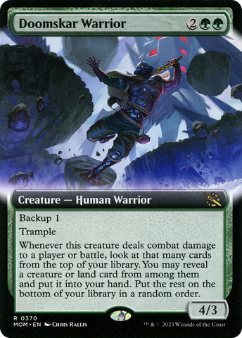 Doomskar Warrior (Extended Art) [March of the Machine] - The Mythic Store | 24h Order Processing