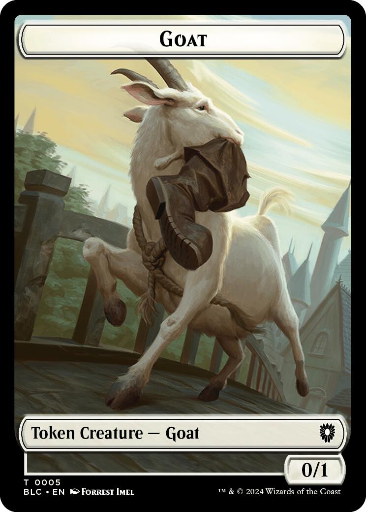 Goat // Wolf (032) Double-Sided Token [Bloomburrow Commander Tokens] - The Mythic Store | 24h Order Processing