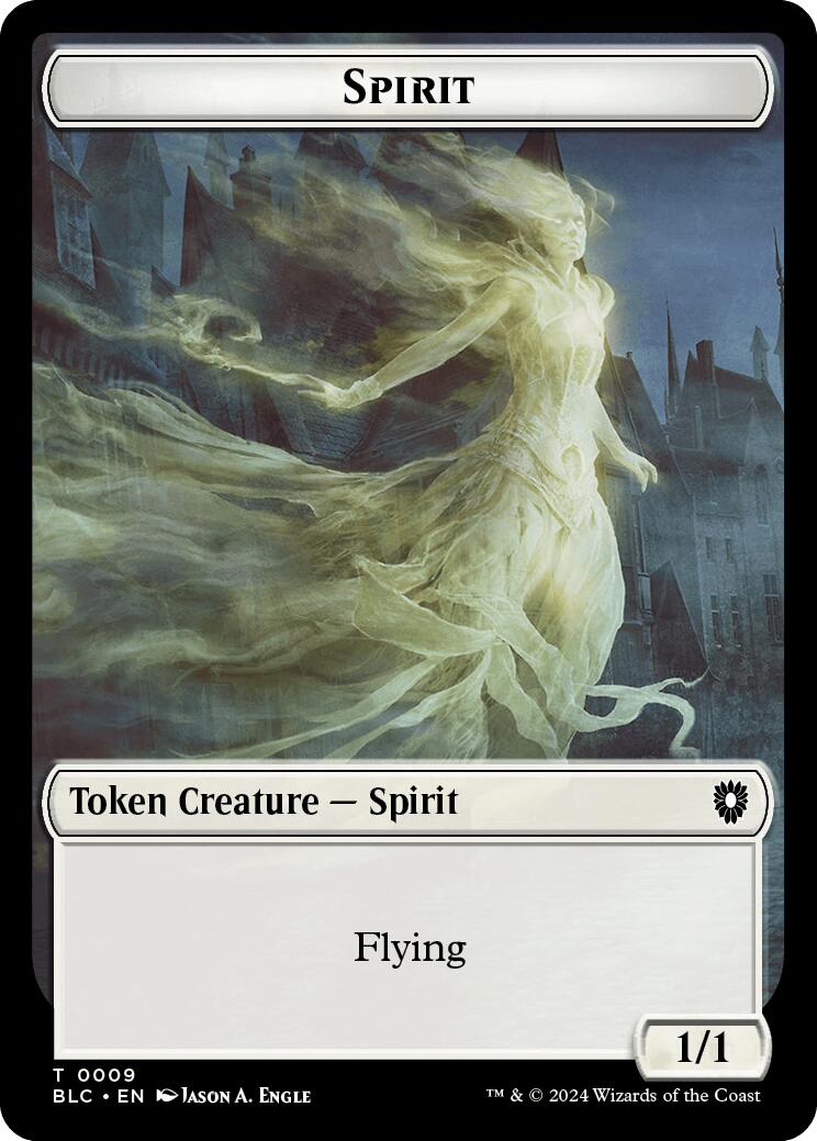 Spirit // Faerie Double-Sided Token [Bloomburrow Commander Tokens] - The Mythic Store | 24h Order Processing